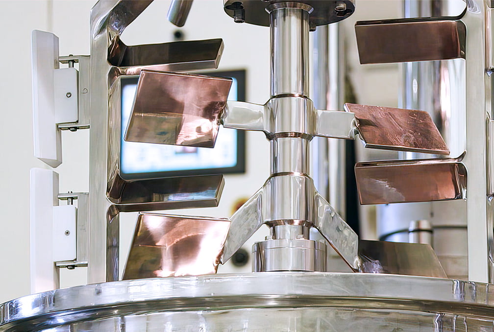 撹拌装置の羽根の写真