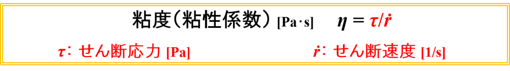 粘度の式