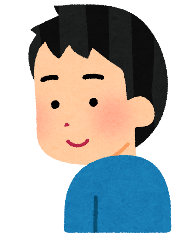 振り返る人